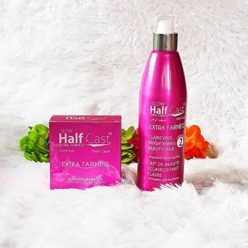 Half Cast Extra Fairness Bar Soap And Lotion