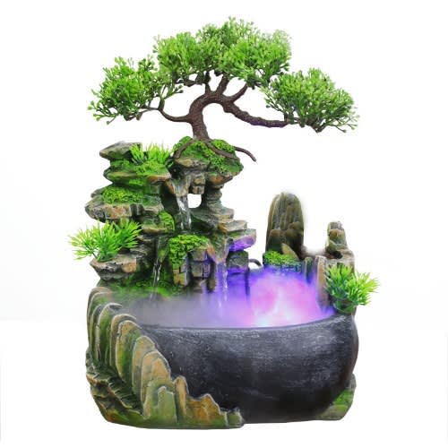 Humidifier Water Fountain With Led Lamp Atomization