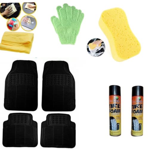Universal Rubber Car Footmat & Wash Accessories