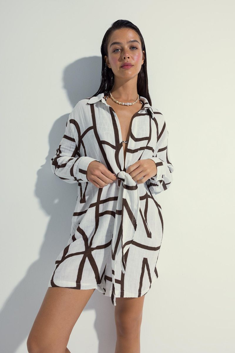 Woman Special Collection Regular Fit Beachwear - Brown
