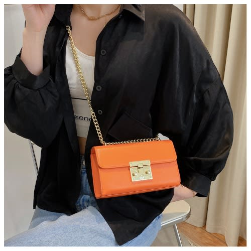 Ladies Handbag - 8X7X13cm  Orange