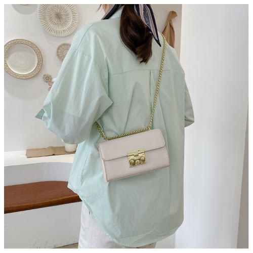 Ladies Handbag - 8X7X13cm -  White