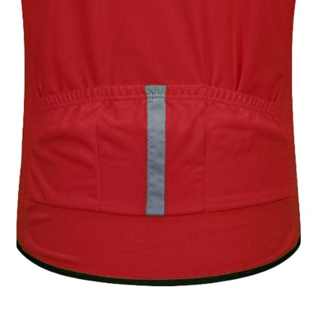 Unisex Premium Long Sleeve Jersey Top T-shirt Bike Bicycle Red XL