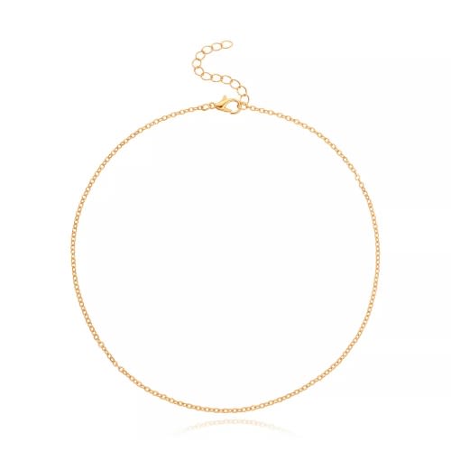 Unisex Slim Chain Necklace - Gold