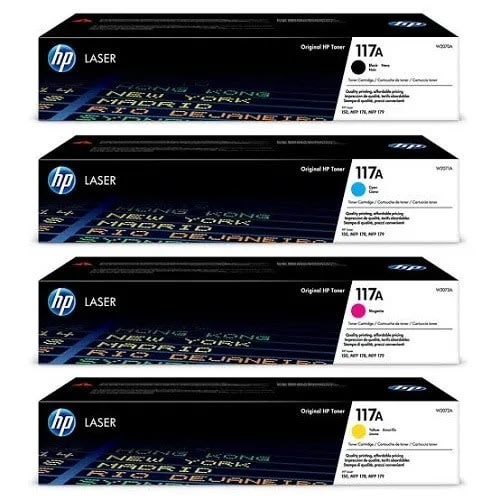 117a Laserjet Toner Cartridge- Black - Cyan - Magenta & Yellow - 1 Set