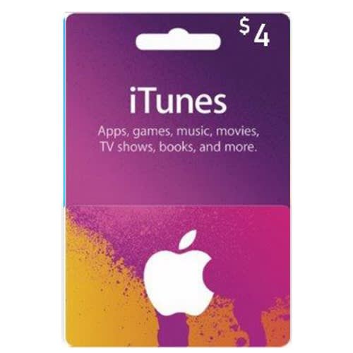 iTunes USA $4 Gift Card