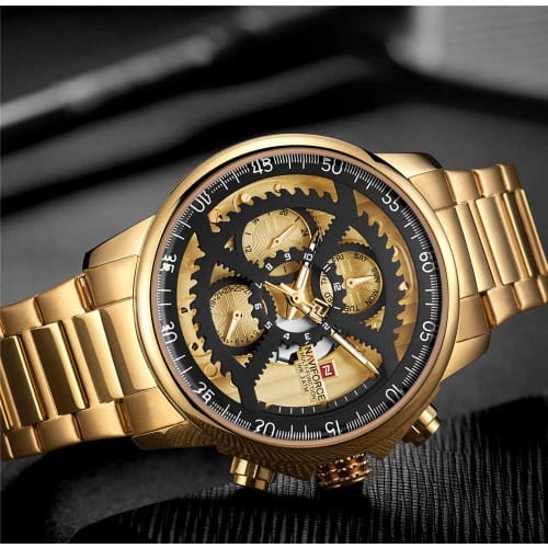 Men's Quartz Analog Luxury Steel Wrist Watch