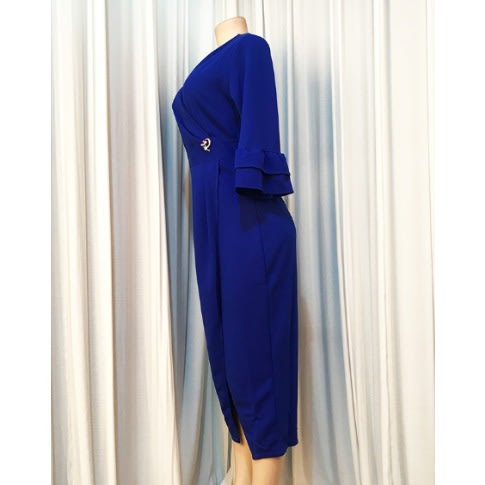 Ladies' V-neck Sleeve Wrap Dress