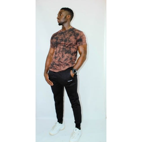 Cameo Diy Tshirt & Black Crested Joggers