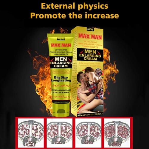 MAXMAN - Massage Cream - Penis Becomes Longer And Thicker Penis Enhancement Cream - 40g - Yellow