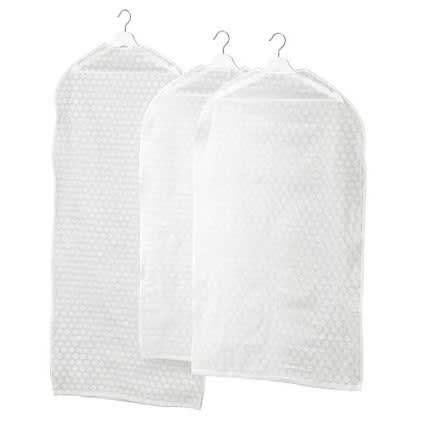 Pluring Clothes Cover, Set Of 3 - Transparent White
