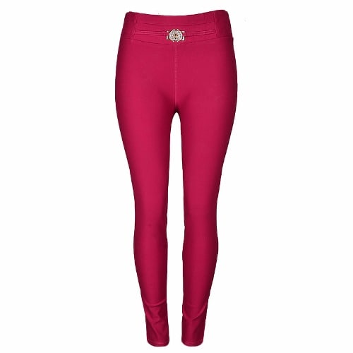 Ladies Smart Skinny Trouser - Pink