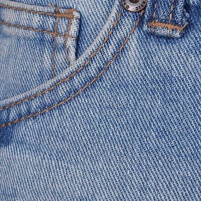 Ladies Jean Bumshort - Blue
