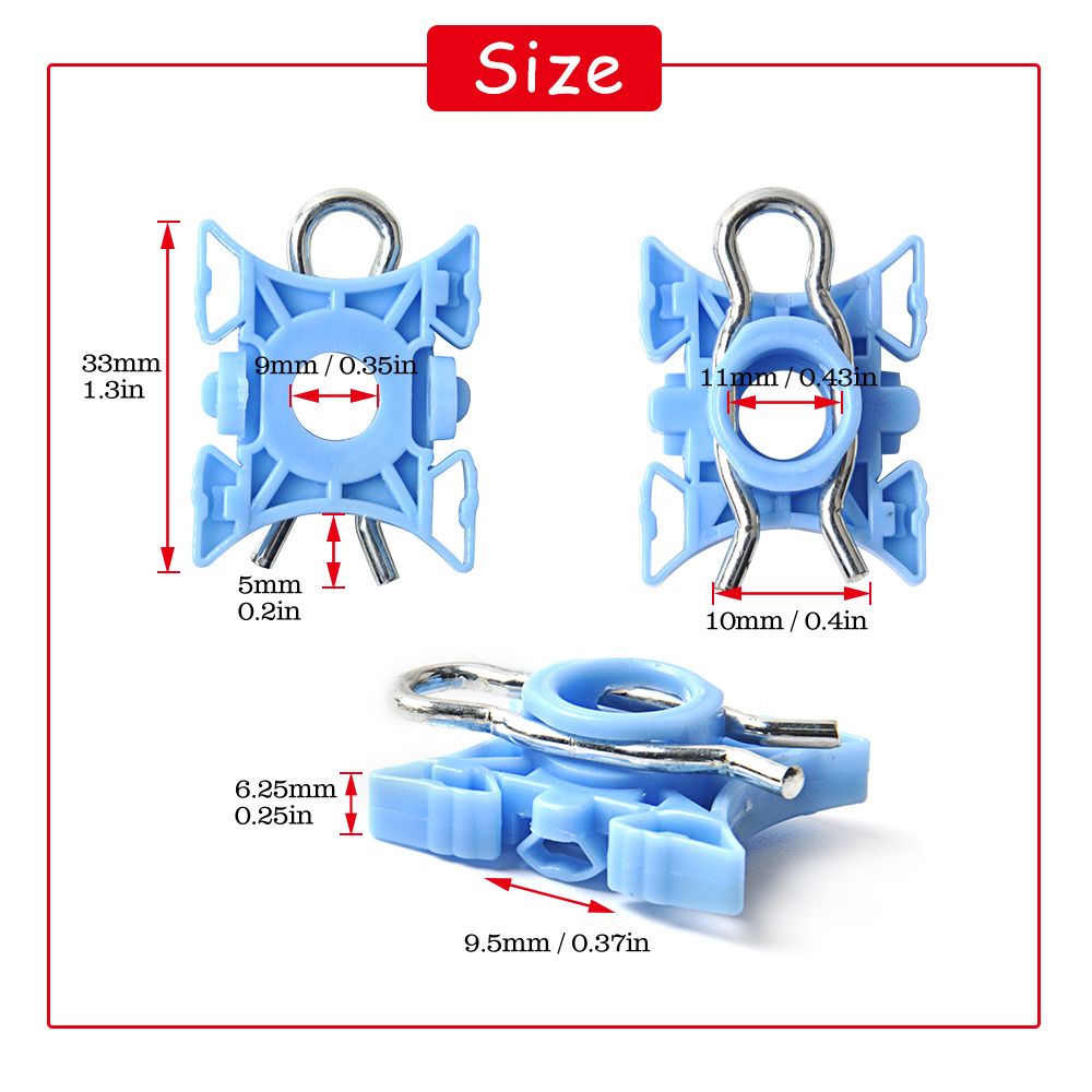 Oge 10pcs Window Regulator Sliding Pivot For Volvo