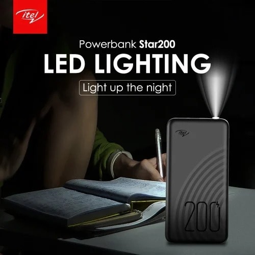 20000mAh Faster Charging Power Bank With Built-in 3 Cables - Star 200c