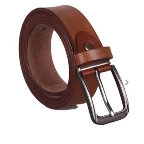 Italian Grade 100% Leather Belt - Stock - Brown
