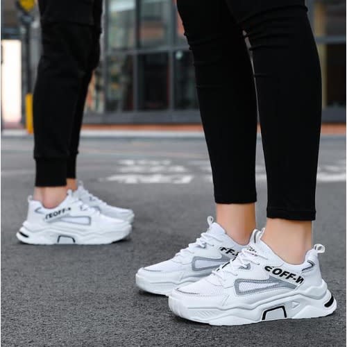Light-weight Unique Sneakers - White