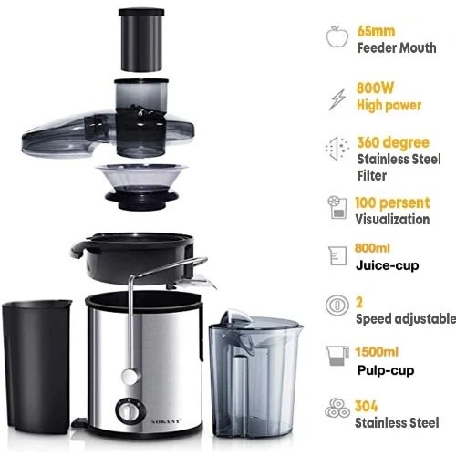 High Speed Power Juice Extractor -1000W -  2L