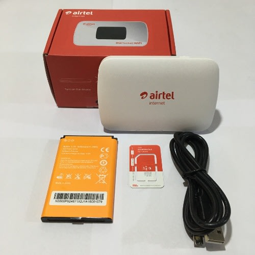 Airtel 4G LTE Internet Pocket Mobile WiFi Router With 5Gig Bonus Data And 10 Hours,3000mAh Battery