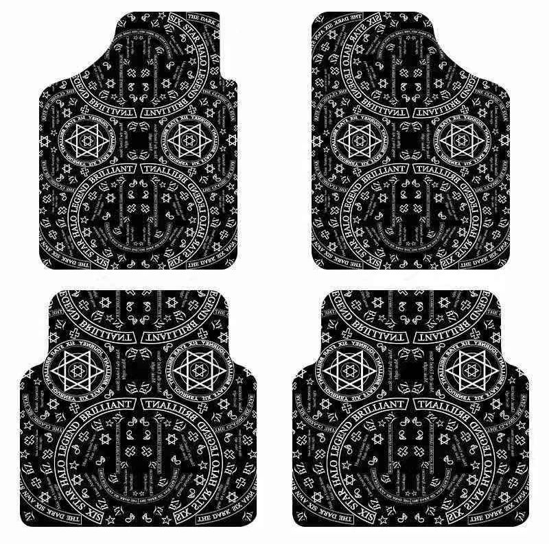 4 Pcs Car Floor Mats/carpet Set For Front And Rear