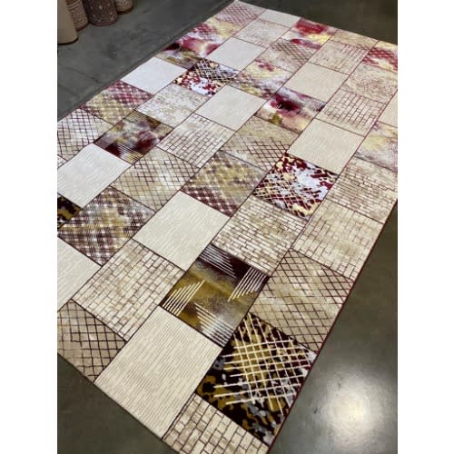 Turkish Retro Shades Center Rug - 7X10ft