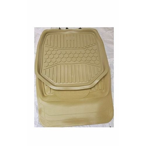 Universal 5 Pieces Car Foot Mat Cream Color