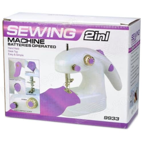 2 in 1 Electric Battery Operated Desktop Sewing Machine