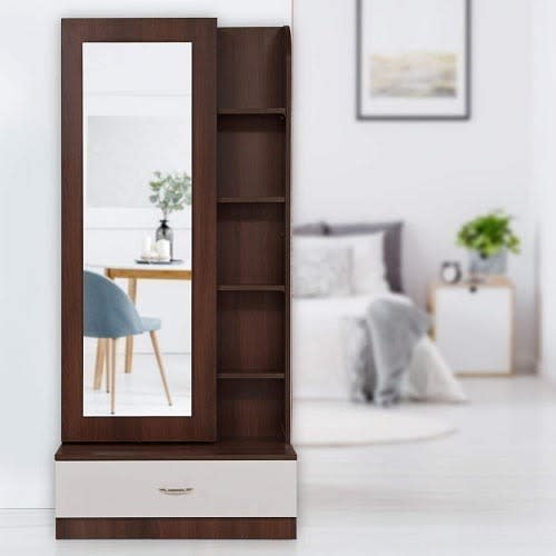 Dressing Table - White And Walnut