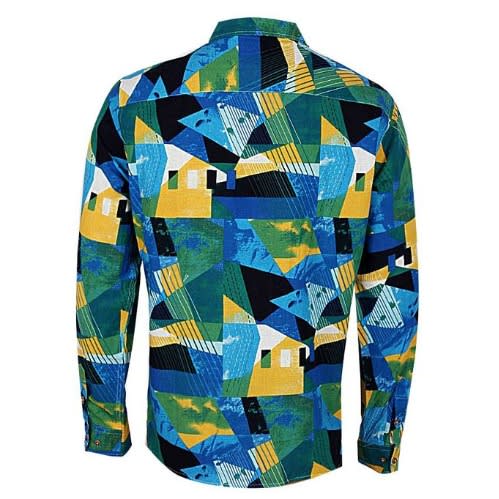 Multicoloured Men's Long-sleeve Shirt