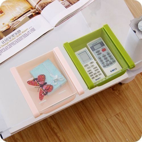 Set Of 4 Kitchen Fridge Freezer Space Organizer Storage Rack Shelf Holde Drawer