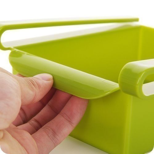 Set Of 4 Kitchen Fridge Freezer Space Organizer Storage Rack Shelf Holde Drawer