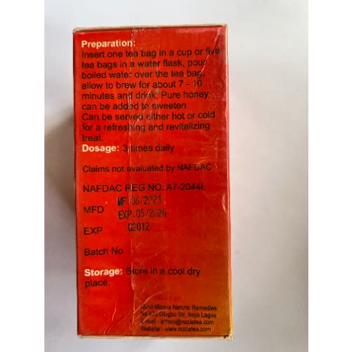 Nozie  - Tumeric - Ginger - Herbal Tea - 25 Teabags
