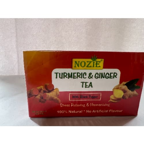 Nozie  - Tumeric - Ginger - Herbal Tea - 25 Teabags
