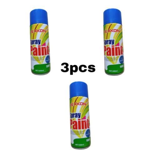 Texxon Spray Paint - Medium - Blue - 3pcs - 450ml