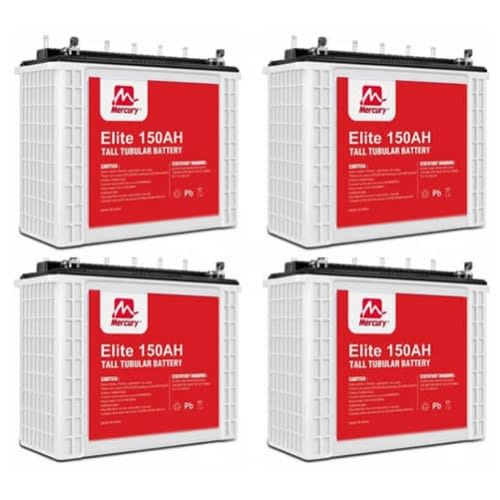 150ah Tall Tubular Battery - Set Of 4 - 12v