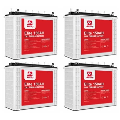 150ah Tall Tubular Battery - Set Of 4 - 12v
