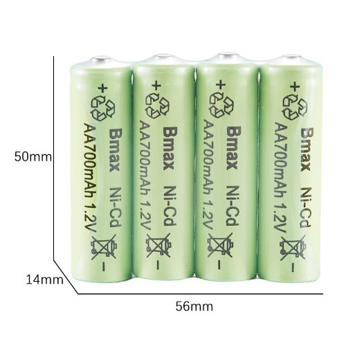 Usb 4-slot Aa/aaa Charger Plus 4pcs Aa Rechargeable Batteries