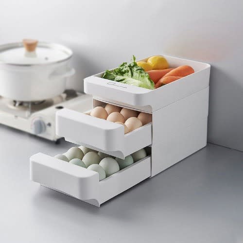 Multi-layer Refrigerator Egg Crate And Egg Tray Storage Box