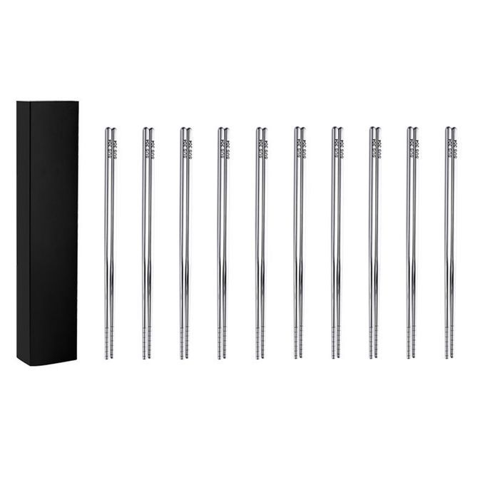 Stainless Steel Chopsticks Hollow Structure Heat Insulation