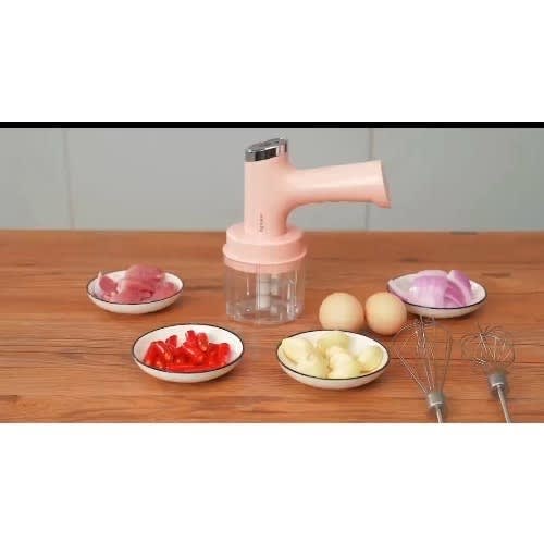 5 Speeds Multi-functional Usb Rechargeable Handheld Mixer - 1200mAh
