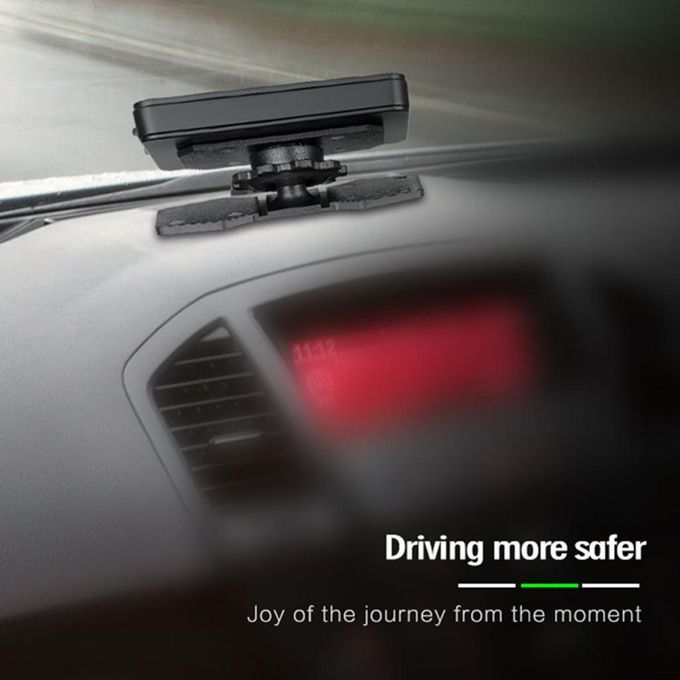 360° Rotable Car GPS Navigation HUD Head Up Display Design Smartphone