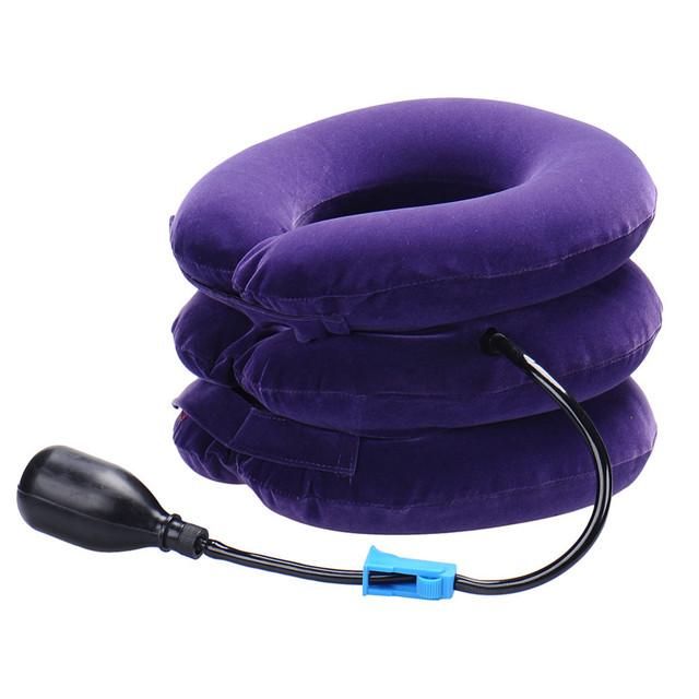 Inflatable Neck Tractor Relaxation Pillow Travel Soft Cervical Vertebra Traction Neck Relief Posture Correction Stretching Brace