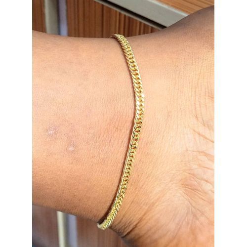 Non Tarnish Trendy Knitted Cuban Gold Anklet Leg Chain