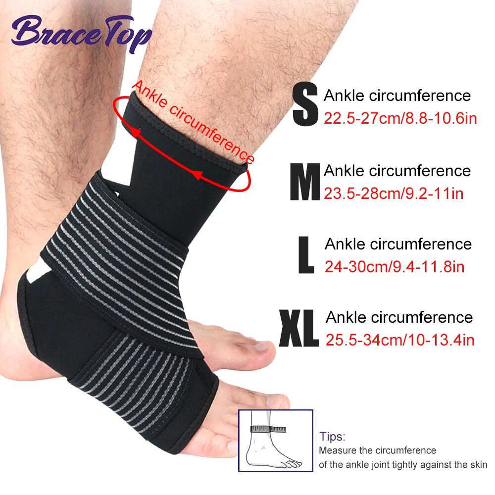 1 Pair Sports Ankle Support Better Protect  Ankle Compression Socks Safety Bandage For Running Football Basketball-Blue