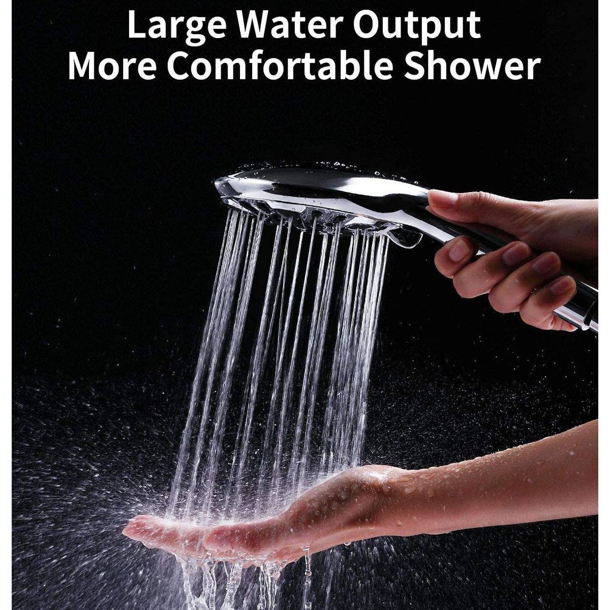 9 Settings High Pressure Handheld Shower Head, Easy to