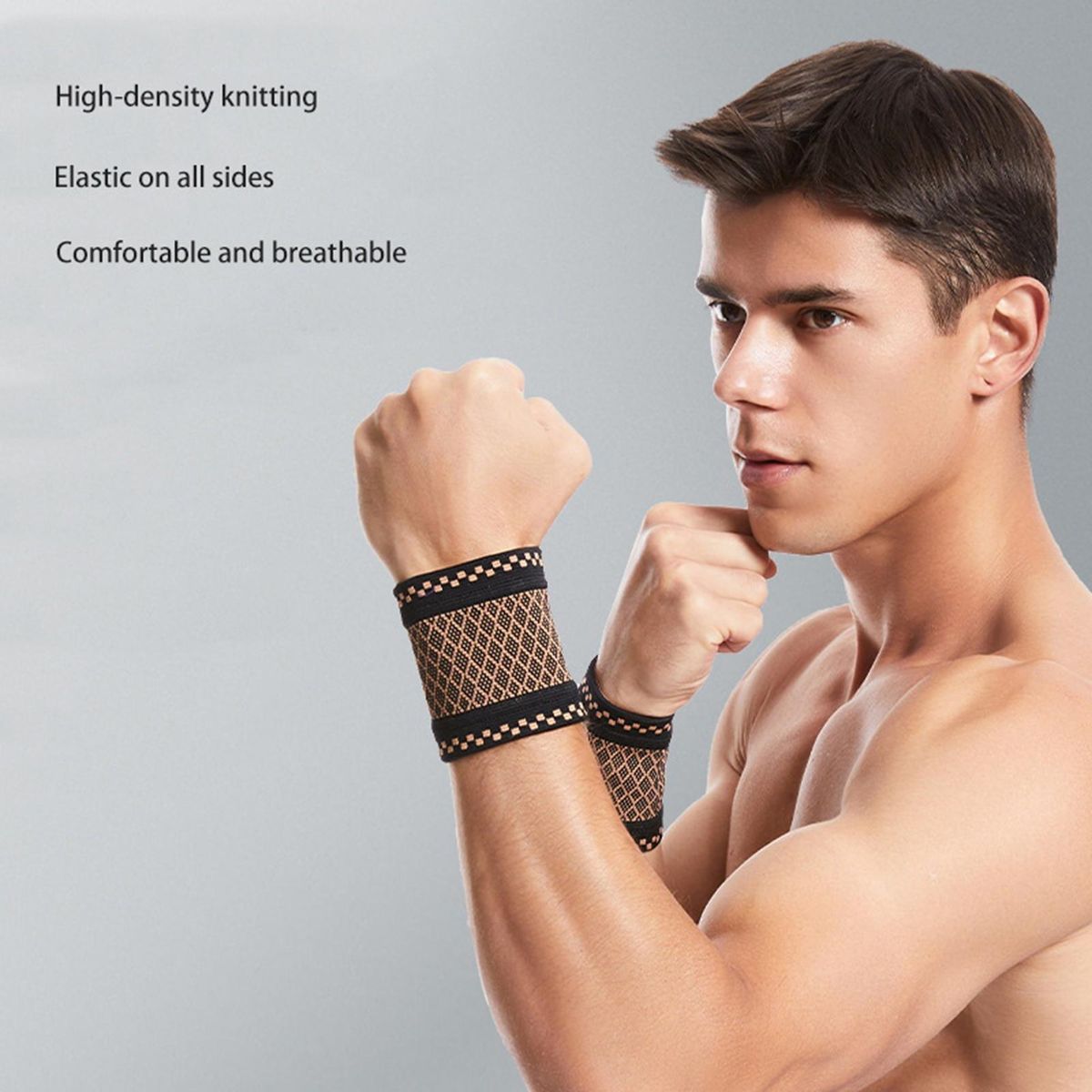 2Pcs Sport Wristband Indoor Gym Fitness Wrist Support