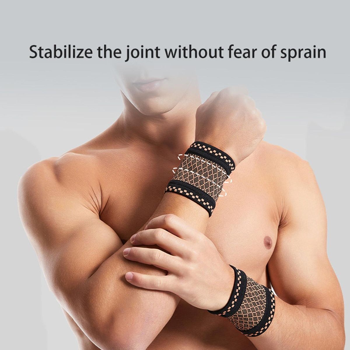 2Pcs Sport Wristband Indoor Gym Fitness Wrist Support