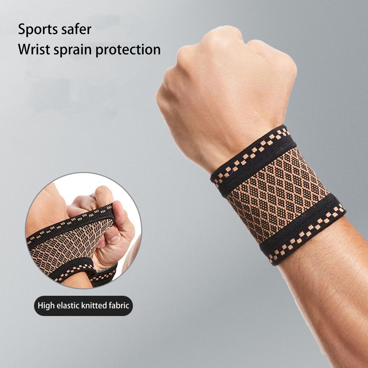 2Pcs Sport Wristband Indoor Gym Fitness Wrist Support