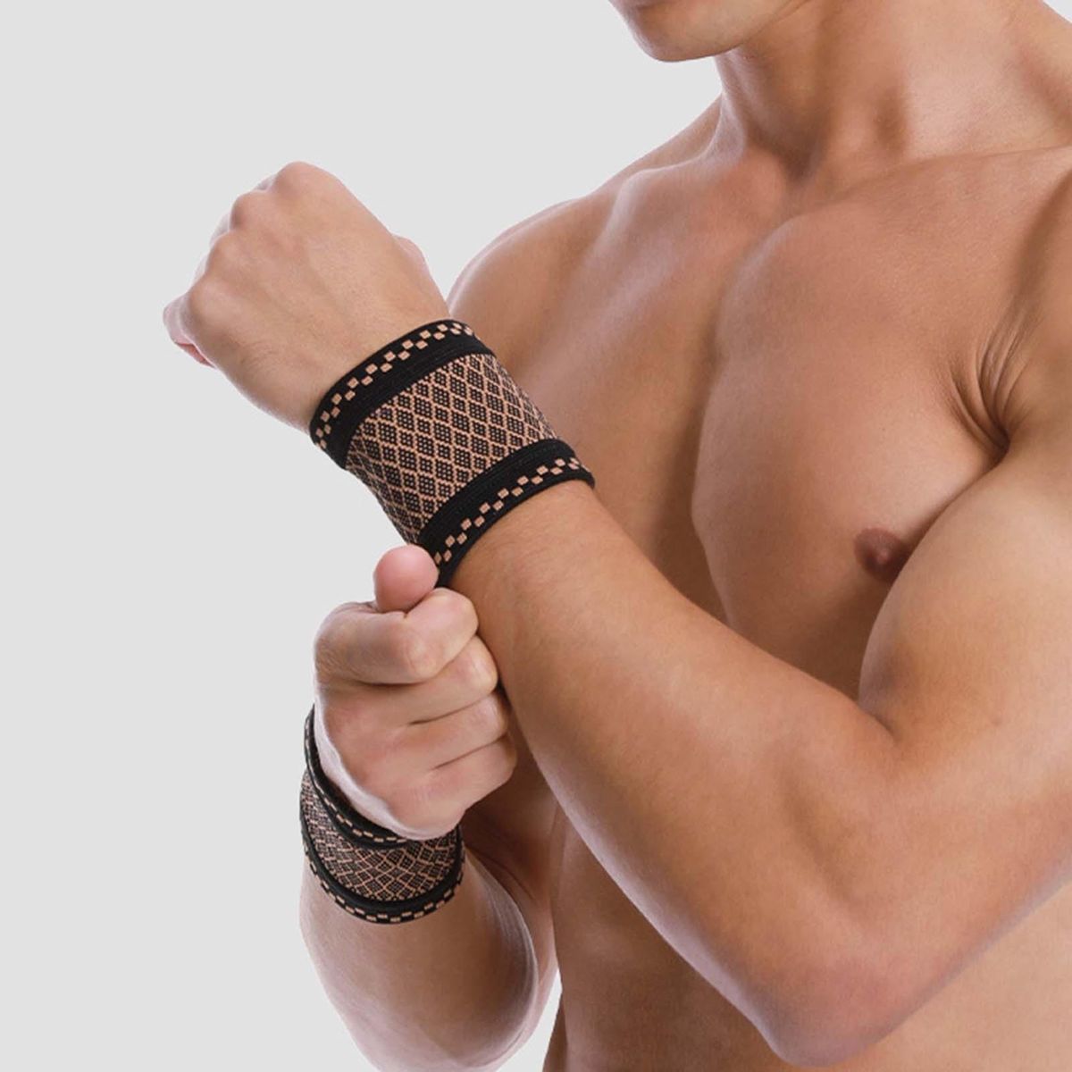 2Pcs Sport Wristband Indoor Gym Fitness Wrist Support