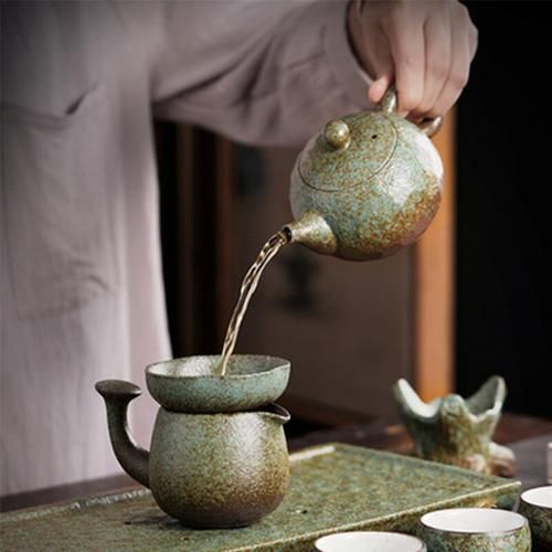 Style Retro Side Handle Teapot Stoneware Kung Fu Tea Set Household Simple Tea Making Xi Shi Pot Zen Ceramic Single Pot